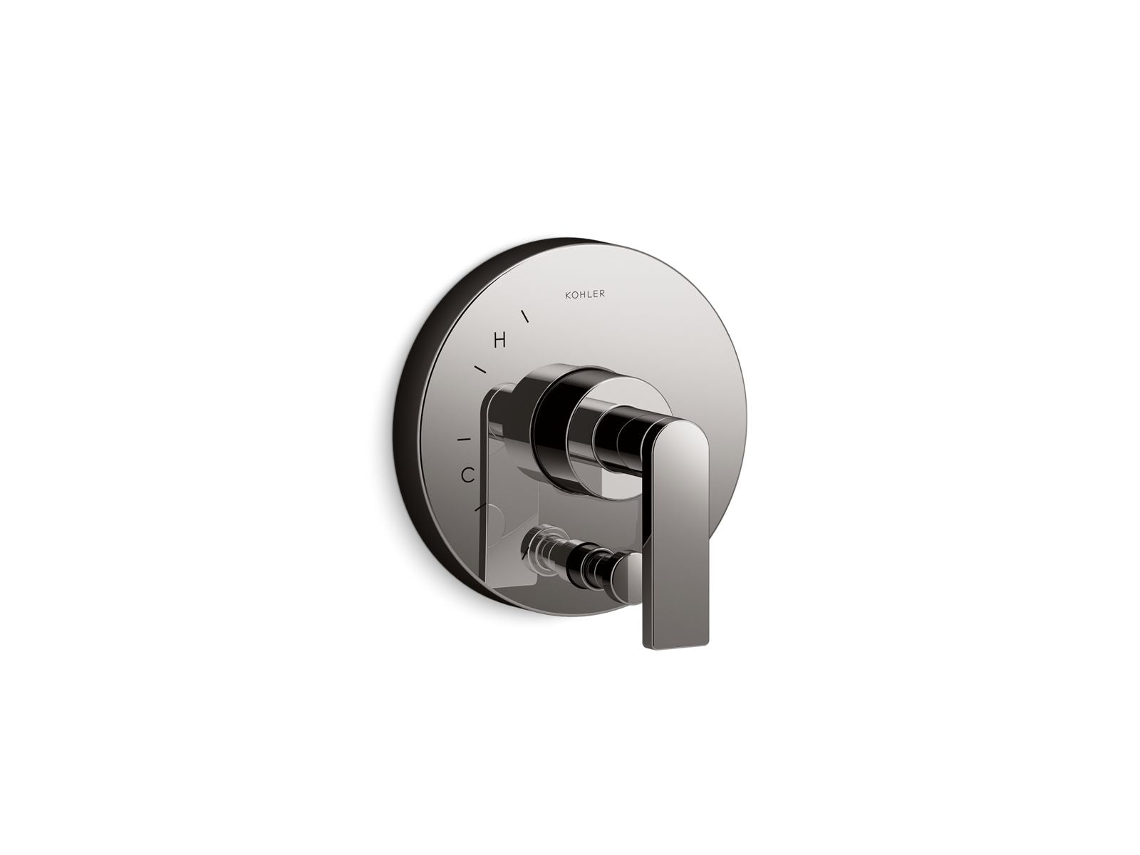 KOHLER K-T73117-4-TT Composed Rite-Temp Valve Trim With Push-Button Diverter And Lever Handle - Vibrant Titanium