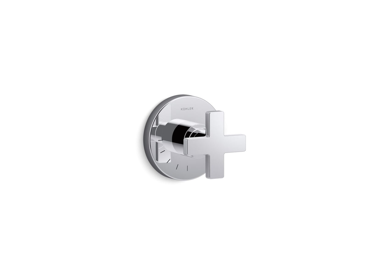 KOHLER K-T73135-3-2MB Composed Mastershower Volume Control Valve Trim With Cross Handle - Vibrant Brushed Moderne Brass