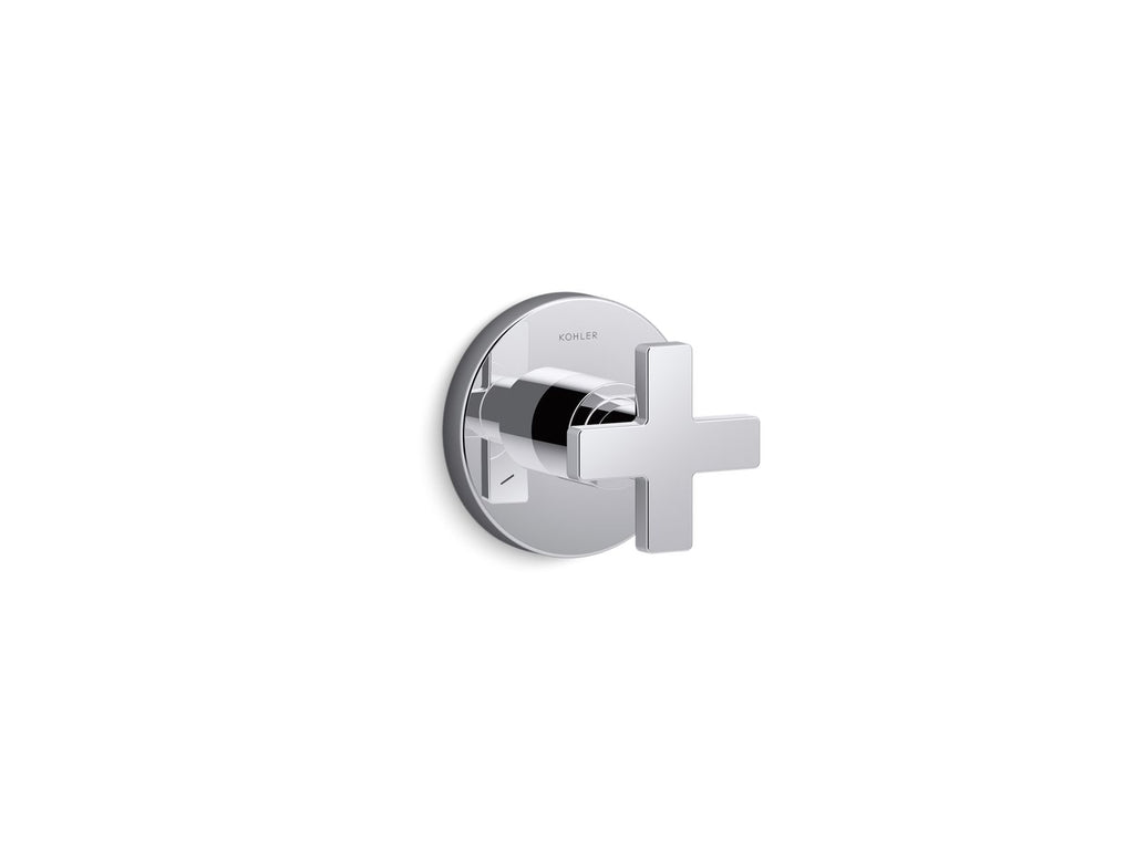 KOHLER K-T73140-3-CP Composed Mastershower Transfer Valve Trim With Cross Handle - Polished Chrome