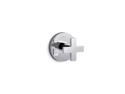 KOHLER K-T73140-3-BL Composed MasterShower transfer valve trim with cross handle - Matte Black