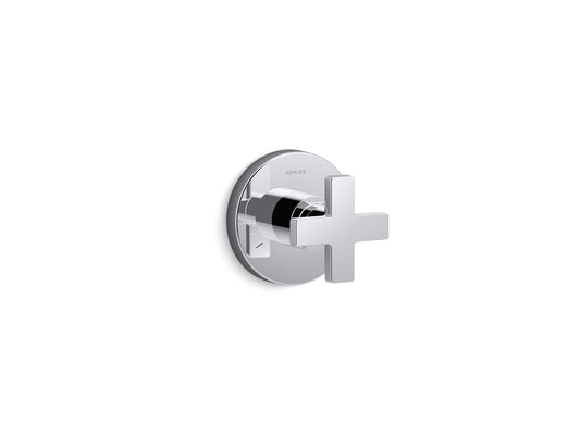 KOHLER K-T73140-3-CP Composed MasterShower transfer valve trim with cross handle - Polished Chrome