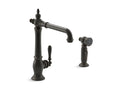 KOHLER K-99265-2BZ Artifacts Single-Handle Kitchen Sink Faucet With Side Sprayer In Oil-Rubbed Bronze