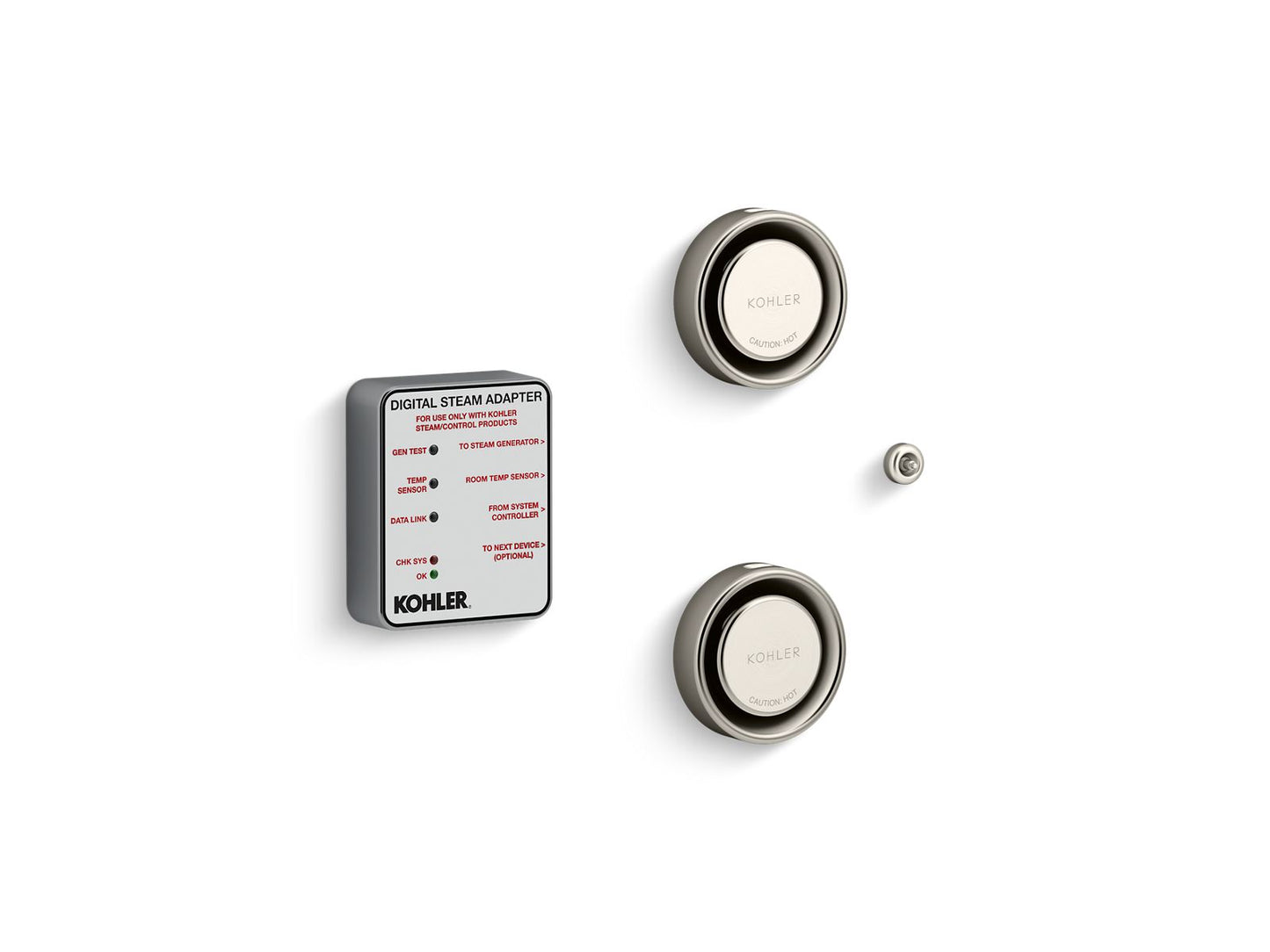 KOHLER K-5549-K1-BN Invigoration Series Tandem digital steam adapter kit - Vibrant Brushed Nickel