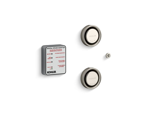 KOHLER K-5549-K1-BN Invigoration Series Tandem digital steam adapter kit - Vibrant Brushed Nickel