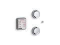 KOHLER K-5549-K1-CP Invigoration Series Tandem Digital Steam Adapter Kit - Polished Chrome