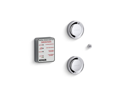 KOHLER K-5549-K1-CP Invigoration Series Tandem digital steam adapter kit - Polished Chrome