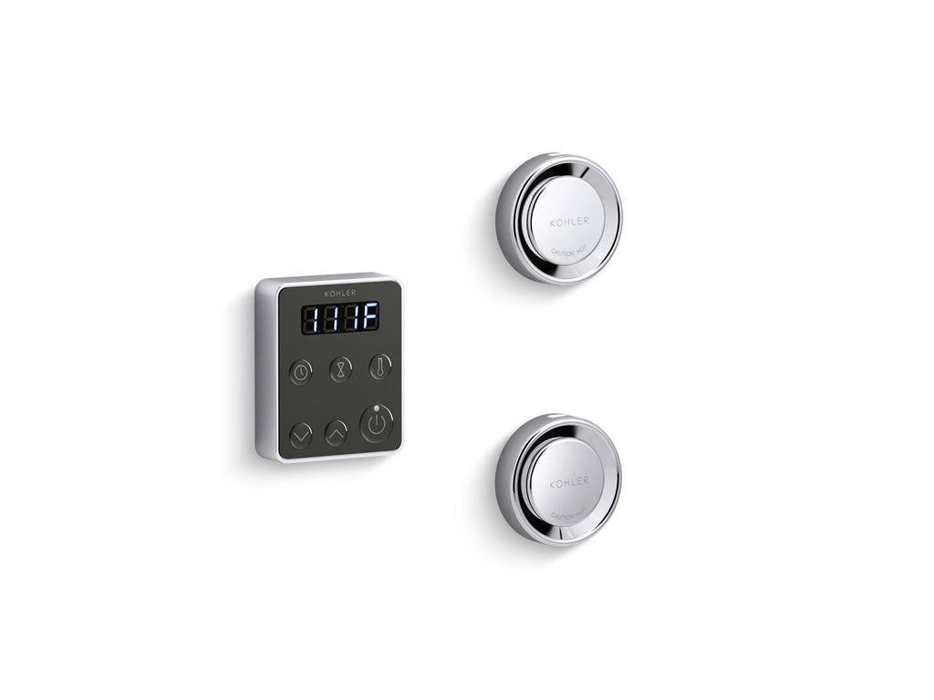 KOHLER K-5558-BL Invigoration Series Tandem Steam Generator Control Kit - Matte Black