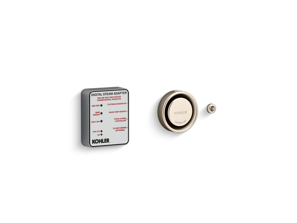 KOHLER K-5548-K1-BV Invigoration Series Digital Steam Adapter Kit - Vibrant Brushed Bronze