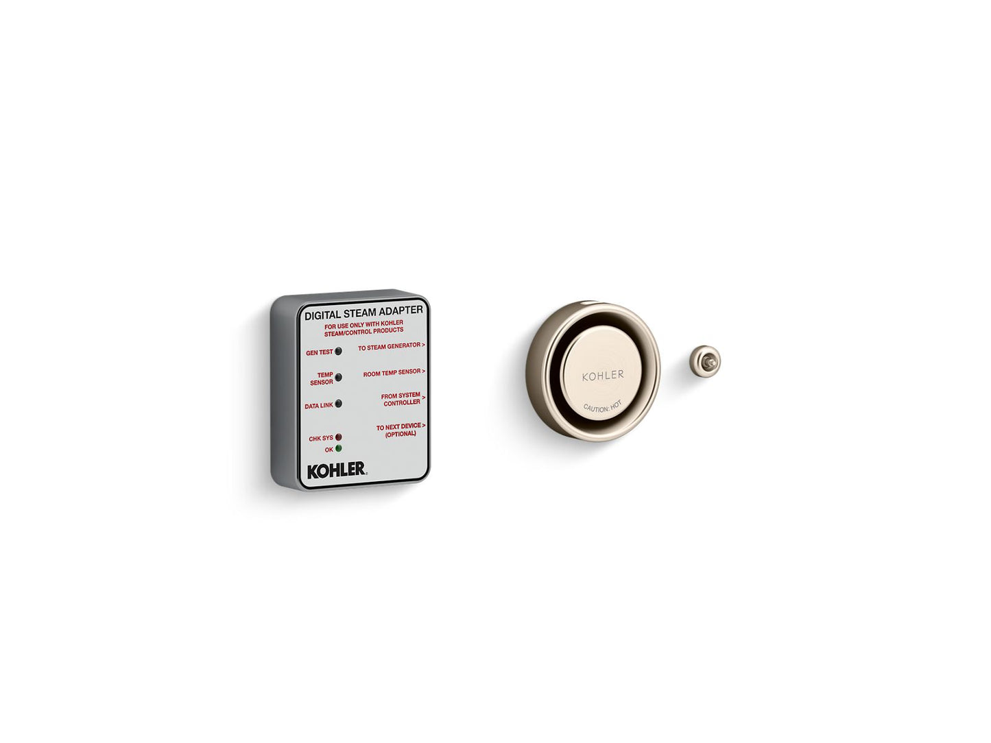 KOHLER K-5548-K1-BV Invigoration Series Digital steam adapter kit - Vibrant Brushed Bronze