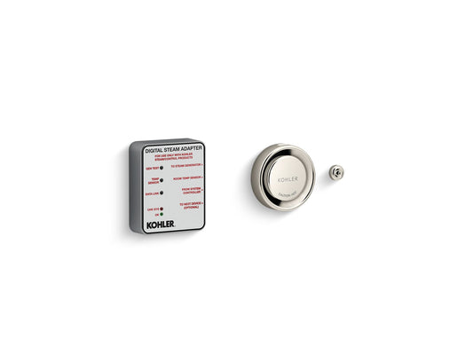 KOHLER K-5548-K1-SN Invigoration Series Digital steam adapter kit - Vibrant Polished Nickel
