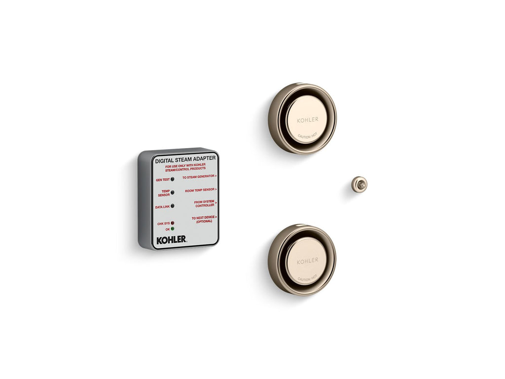 KOHLER K-5549-K1-BV Invigoration Series Tandem Digital Steam Adapter Kit - Vibrant Brushed Bronze