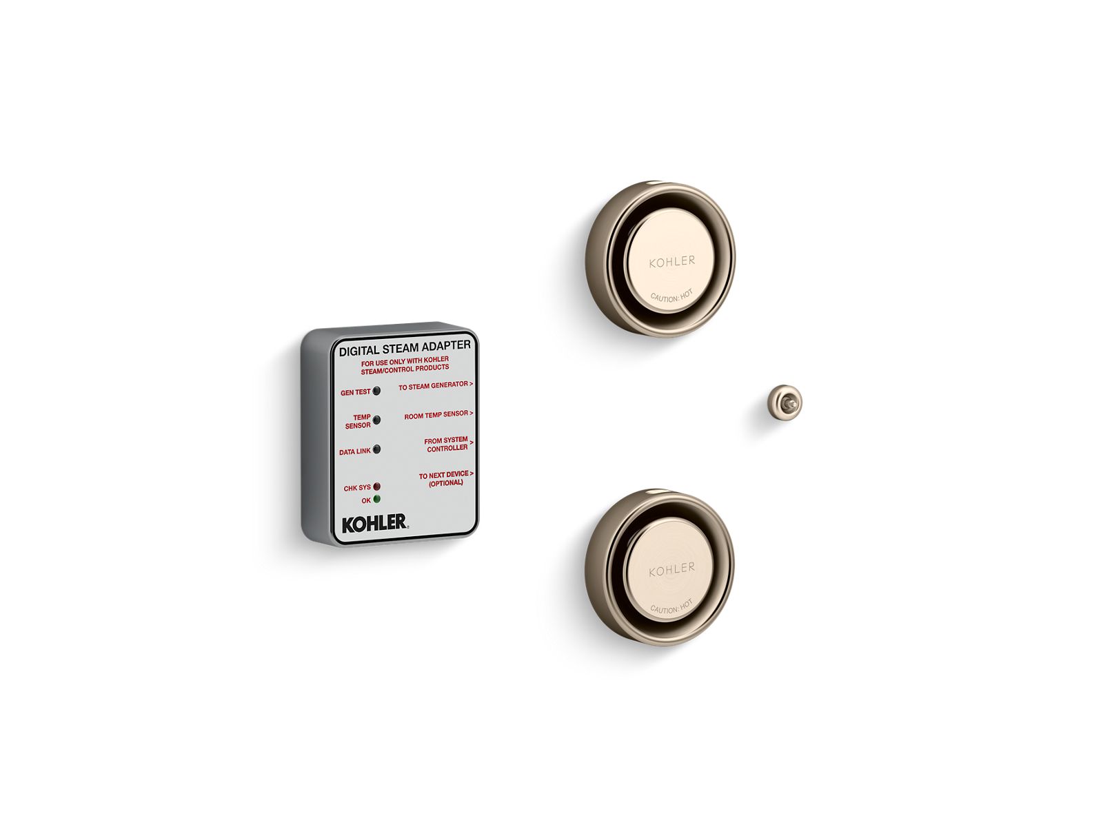 KOHLER K-5549-K1-BV Invigoration Series Tandem Digital Steam Adapter Kit - Vibrant Brushed Bronze