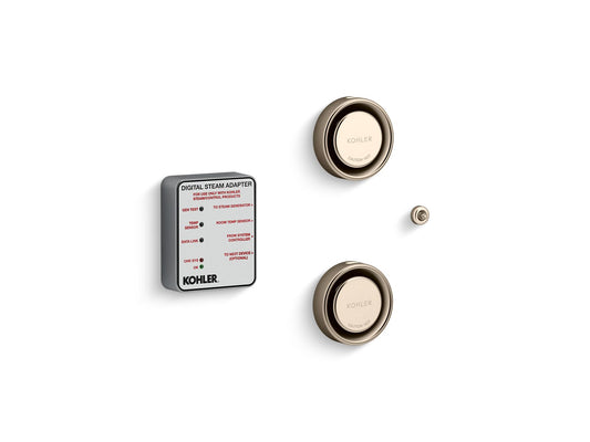 KOHLER K-5549-K1-BV Invigoration Series Tandem digital steam adapter kit - Vibrant Brushed Bronze