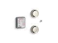 KOHLER K-5549-K1-SN Invigoration Series Tandem Digital Steam Adapter Kit - Vibrant Polished Nickel