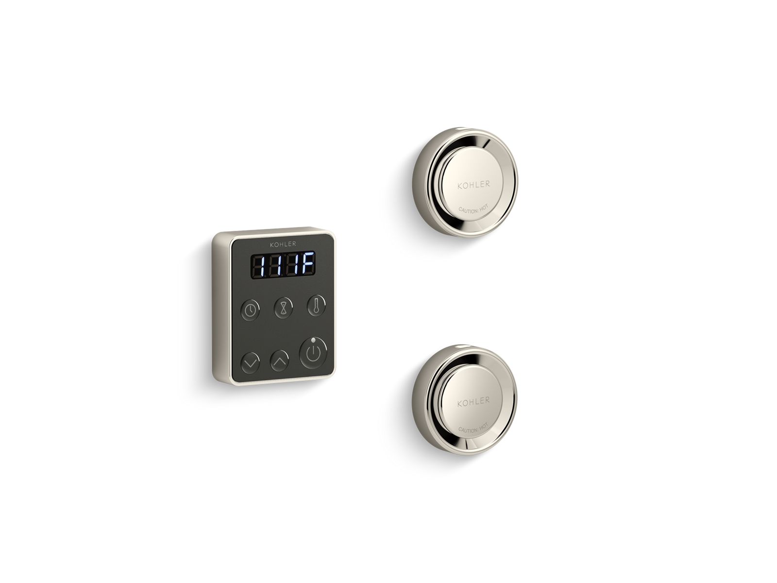 KOHLER K-5558-SN Invigoration Series Tandem Steam Generator Control Kit - Vibrant Polished Nickel