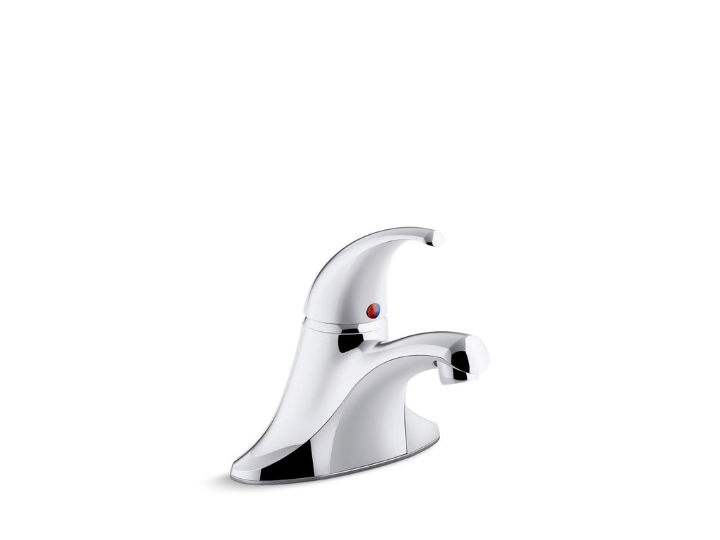 KOHLER K-15583-4ATA-CP Coralais Single-Handle Centerset Lavatory Faucet, 0.35 Gpm - Polished Chrome