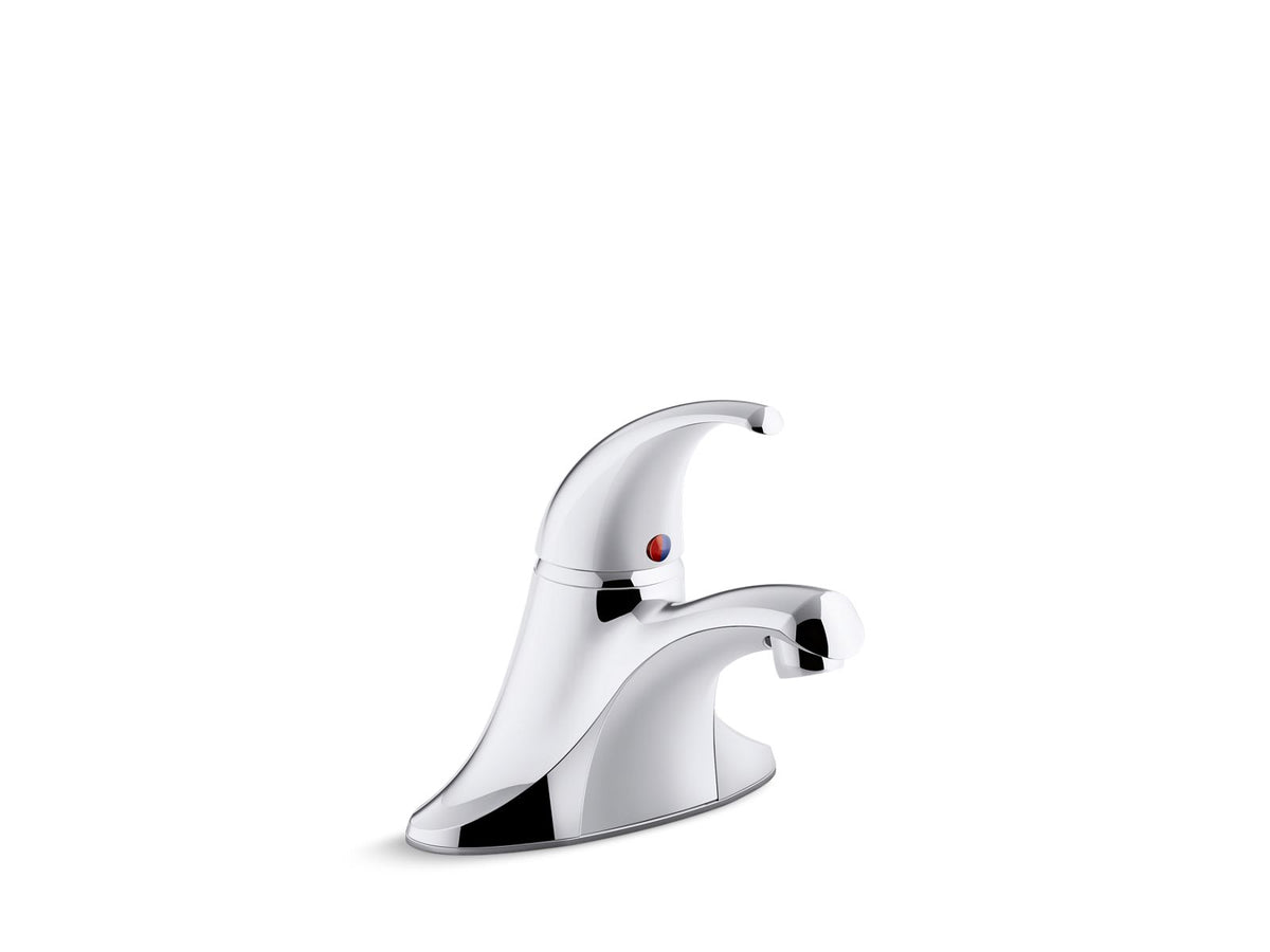 KOHLER K-15583-4ATA-CP Coralais Single-Handle Centerset Lavatory Faucet, 0.35 Gpm - Polished Chrome