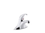 KOHLER K-15583-4ATA-CP Coralais Single-Handle Centerset Lavatory Faucet, 0.35 Gpm - Polished Chrome