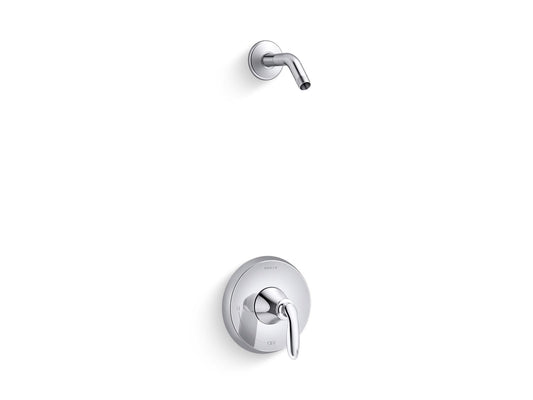 KOHLER K-PLS15611-4-CP Coralais Shower Valve Trim With Lever Handle, Less Showerhead, Project Pack In Polished Chrome