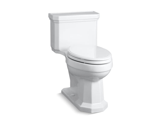 KOHLER K-3940-RA-0 Kathryn One-Piece Compact Elongated With Concealed Trapway, 1.28 Gpf In White