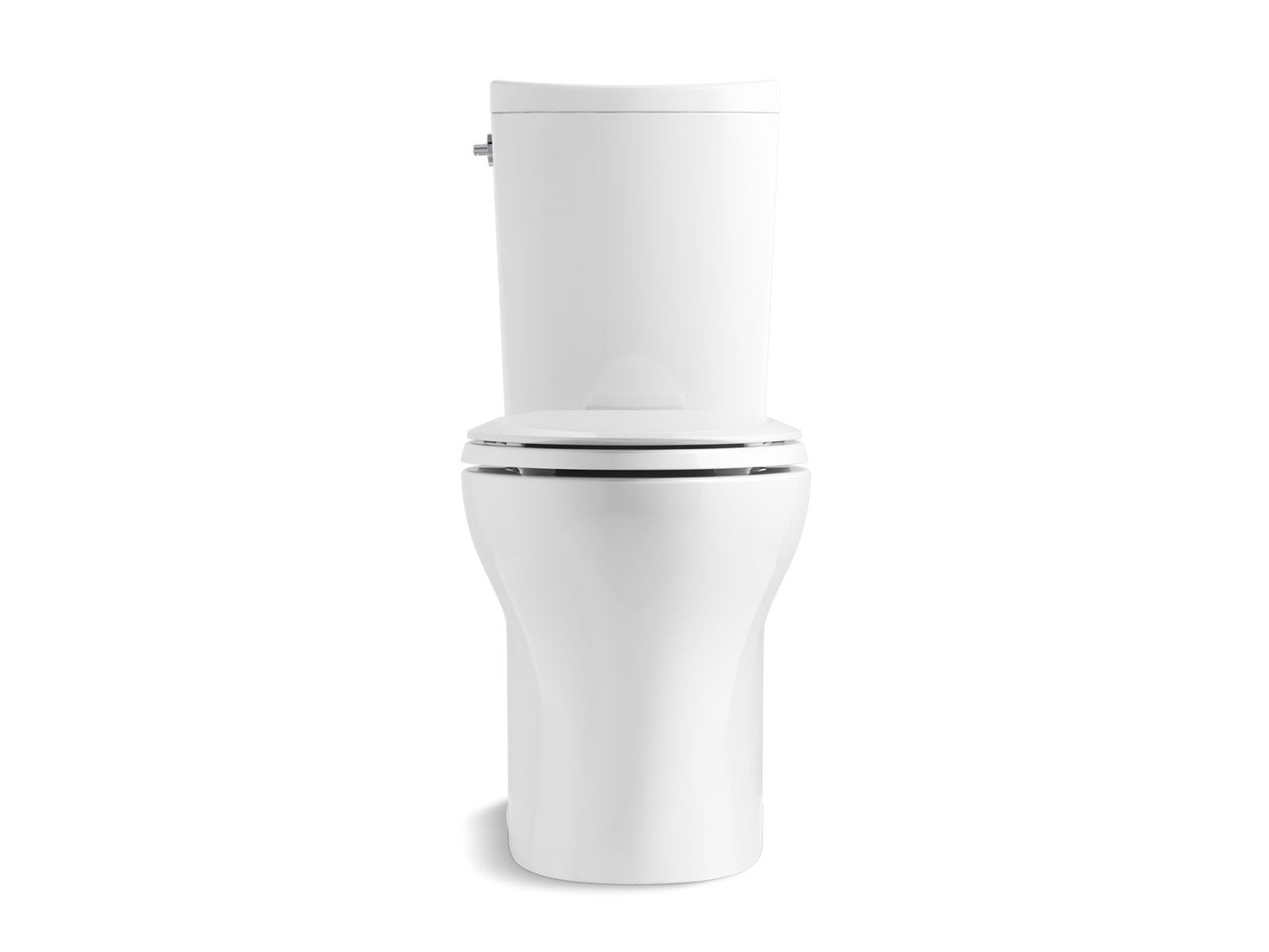 KOHLER K-75790-0 Persuade Curv Two-Piece Elongated Toilet With Skirted Trapway, Dual-Flush In White