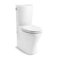 KOHLER K-75790-0 Persuade Curv Two-Piece Elongated Toilet With Skirted Trapway, Dual-Flush In White