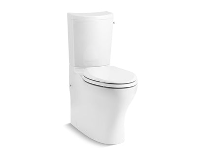 KOHLER K-75790-RA-0 Persuade Curv Two-piece elongated toilet with skirted trapway, dual-flush - White
