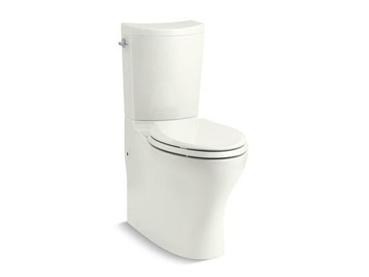 KOHLER K-75790-NY Persuade Curv Two-Piece Elongated Toilet With Skirted Trapway, Dual-Flush In Dune