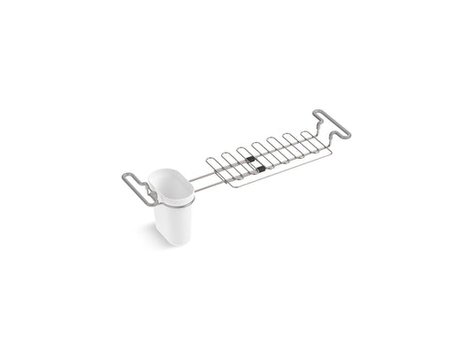 KOHLER K-5473-0 Kitchen Sink Utility Rack In White