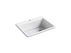 KOHLER K-8668-1A1-96 Riverby 27" Top-Mount Single-Bowl Kitchen Sink - Biscuit