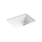 KOHLER K-8668-5UA2-0 Riverby 27" Undermount Single-Bowl Workstation Kitchen Sink In White