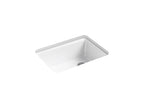 KOHLER K-8668-5UA2-0 Riverby 27" Undermount Single-Bowl Workstation Kitchen Sink - White