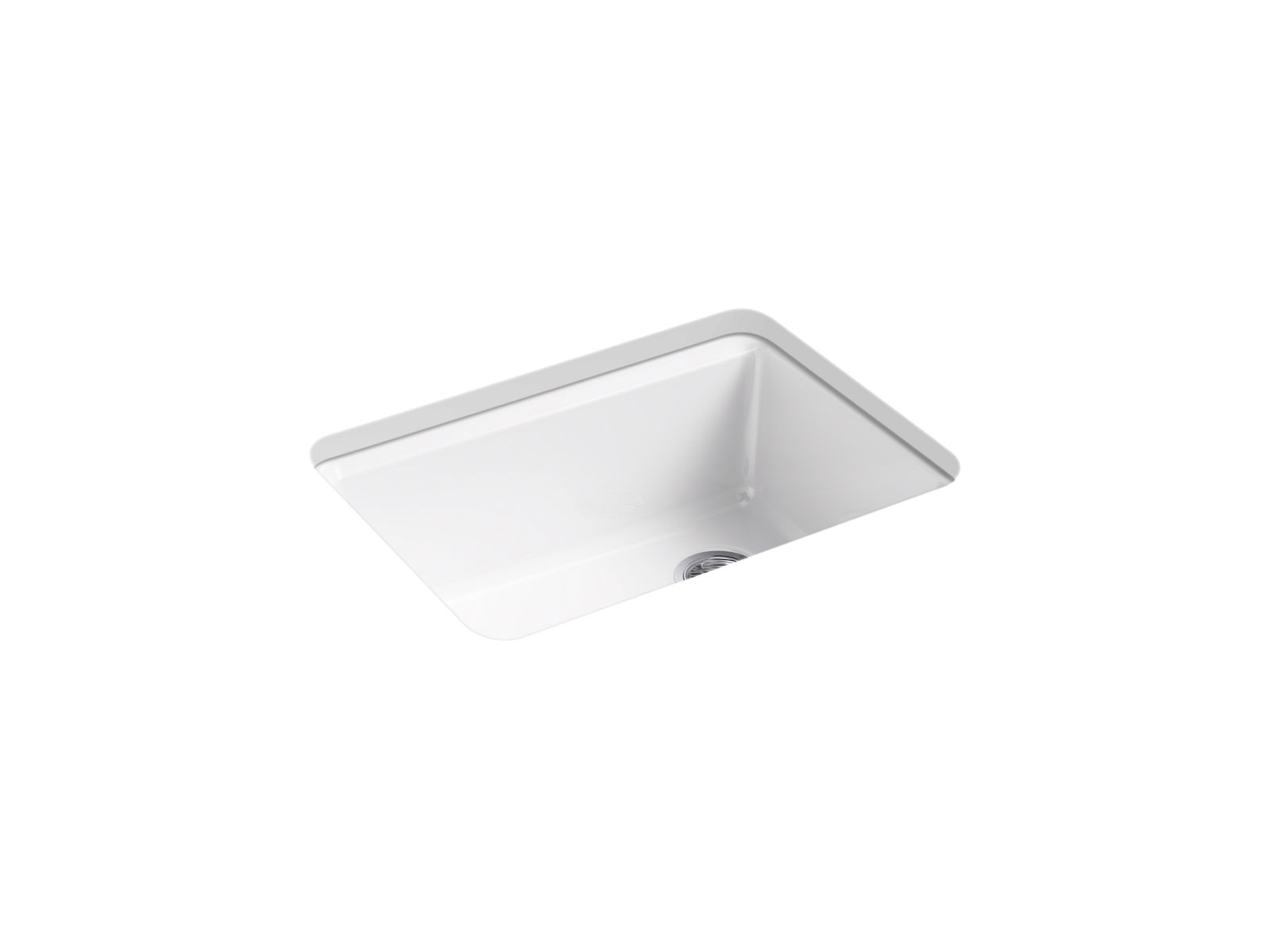 KOHLER K-8668-5UA2-0 Riverby 27" Undermount Single-Bowl Workstation Kitchen Sink - White