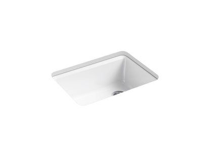 KOHLER K-8668-5UA2-95 Riverby 27" undermount single-bowl workstation kitchen sink - Ice Grey
