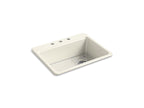 KOHLER K-8668-3A1-96 Riverby 27" Top-Mount Single-Bowl Kitchen Sink - Biscuit