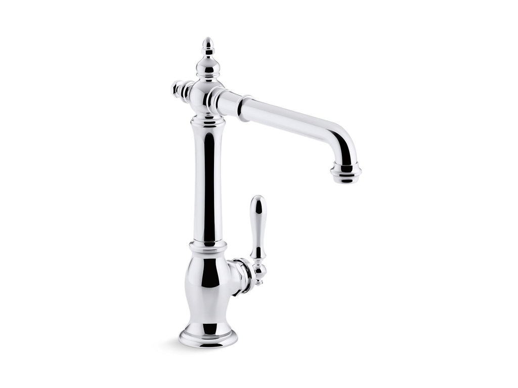 KOHLER K-99266-VS Artifacts Single-Handle Kitchen Sink Faucet - Vibrant Stainless