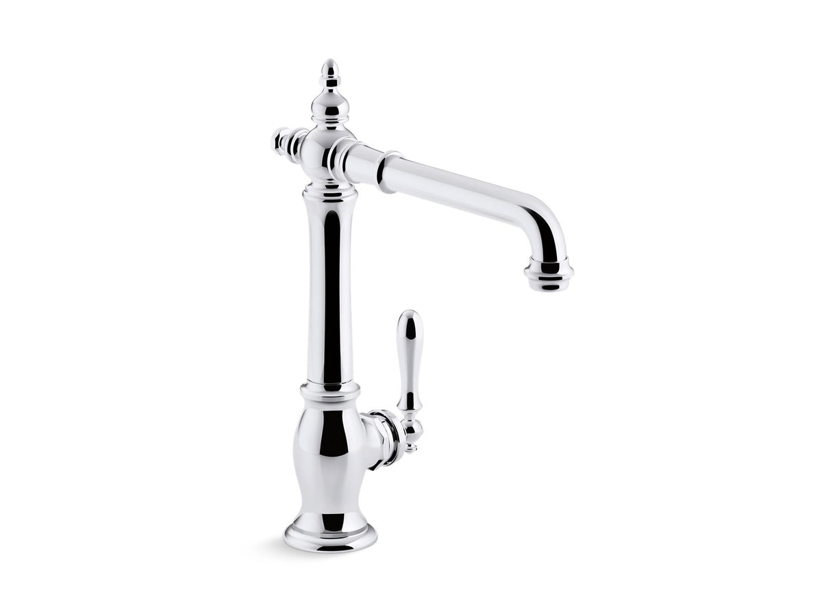 KOHLER K-99266-VS Artifacts Single-Handle Kitchen Sink Faucet - Vibrant Stainless