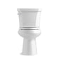 KOHLER K-76301-0 Highline Two-Piece Elongated Toilet With Concealed Trapway, 1.28 Gpf In White