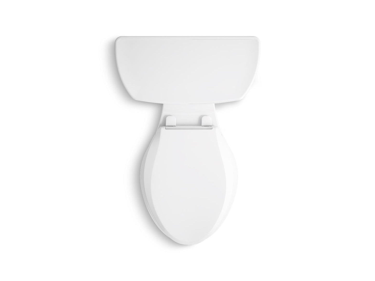 KOHLER K-76301-0 Highline Two-Piece Elongated Toilet With Concealed Trapway, 1.28 Gpf In White