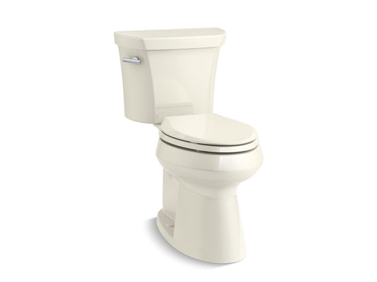 KOHLER K-76301-96 Highline Two-Piece Elongated Toilet With Concealed Trapway, 1.28 Gpf In Biscuit