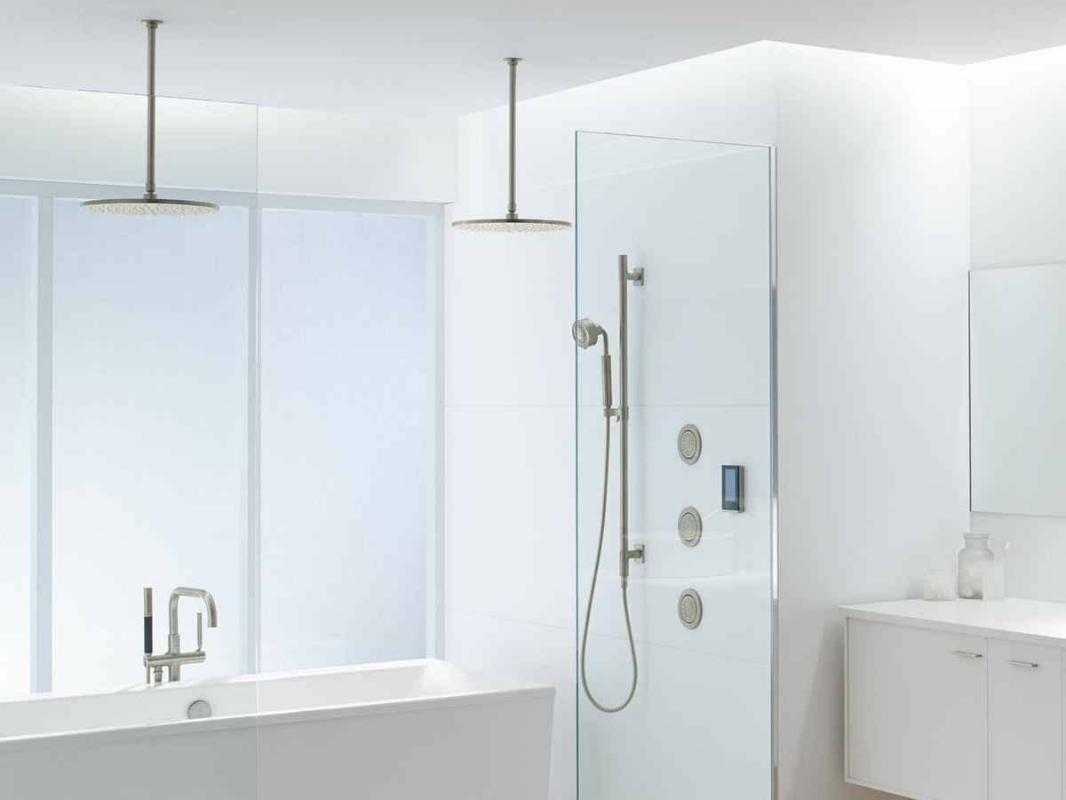 KOHLER K-98344-CP Awaken 42" Deluxe Slidebar With Integrated Water Supply - Polished Chrome