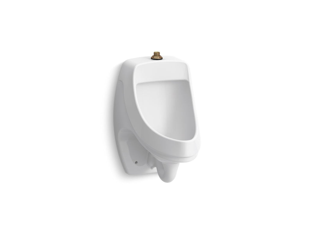 KOHLER K-5452-ETSS-0 Dexter Washout Wall-Mount 0.125 Gpf Urinal With Top Spud, Antimicrobial - White