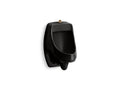 KOHLER K-5452-ET-7 Dexter Washout Half-Stall 0.125 Gpf Urinal, Top Spud - Black Black