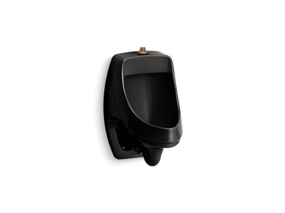 KOHLER K-5452-ET-7 Dexter Washout half-stall 0.125 gpf urinal, top spud - Black Black