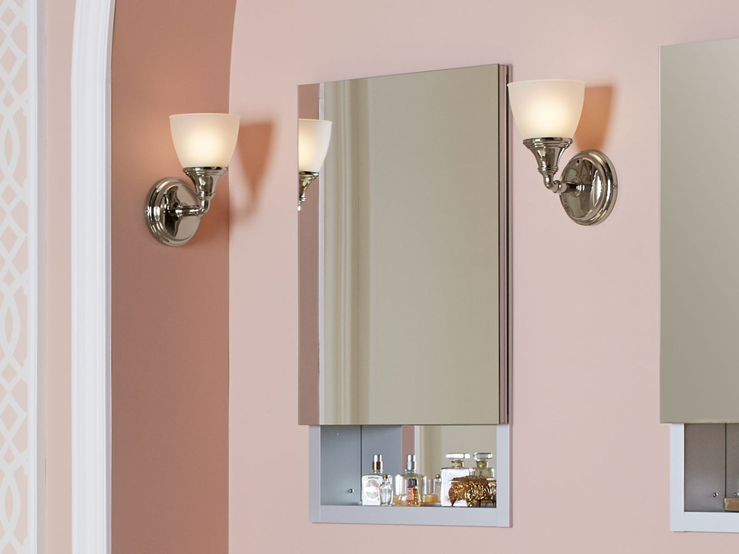 KOHLER K-10570-BML Devonshire One-light sconce - Black with Brass Trim
