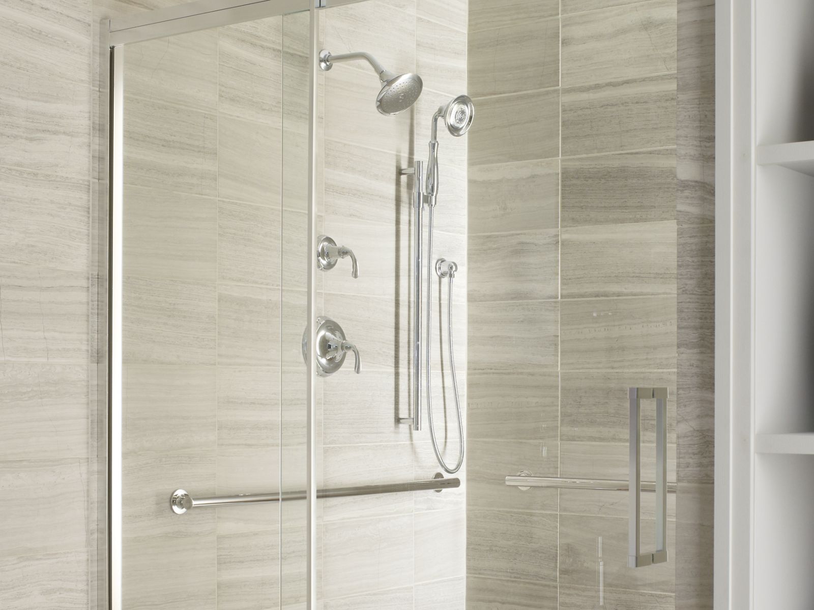 KOHLER K-11896-BS Purist 42" Grab Bar - Brushed Stainless