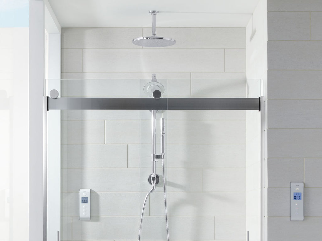 KOHLER K-7394-SN 6" Ceiling-Mount Single-Function Rainhead Arm And Flange - Vibrant Polished Nickel