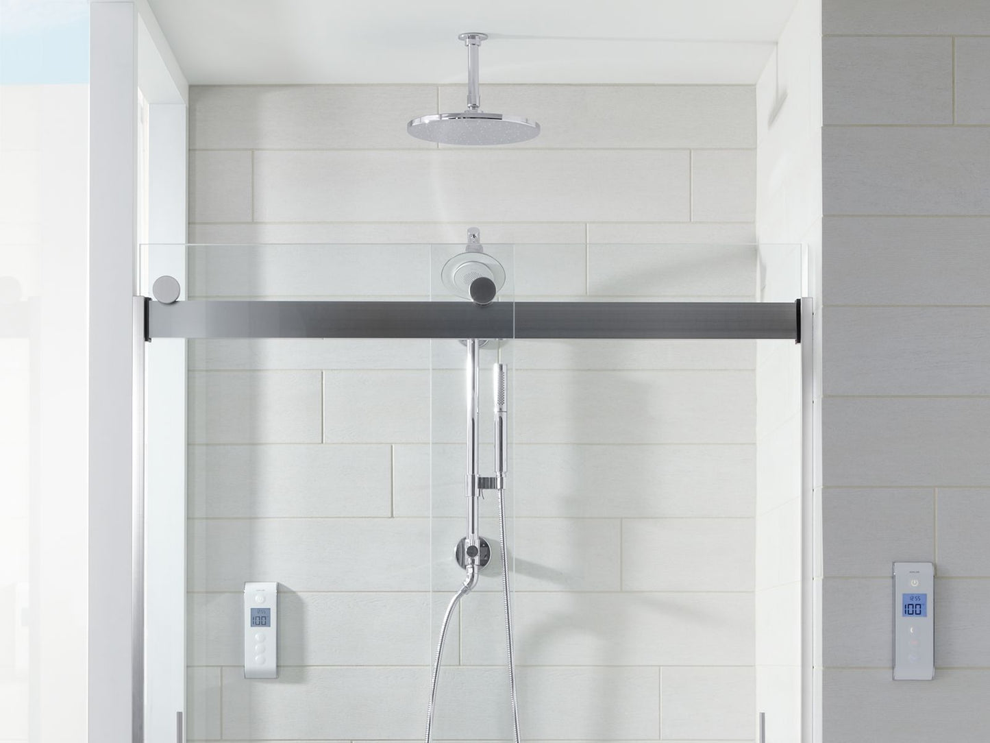 KOHLER K-7394-2MB 6" ceiling-mount single-function rainhead arm and flange - Vibrant Brushed Moderne Brass