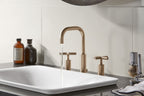 KOHLER K-14406-3-CP Purist Widespread Bathroom Sink Faucet With Cross Handles, 1.2 Gpm - Polished Chrome