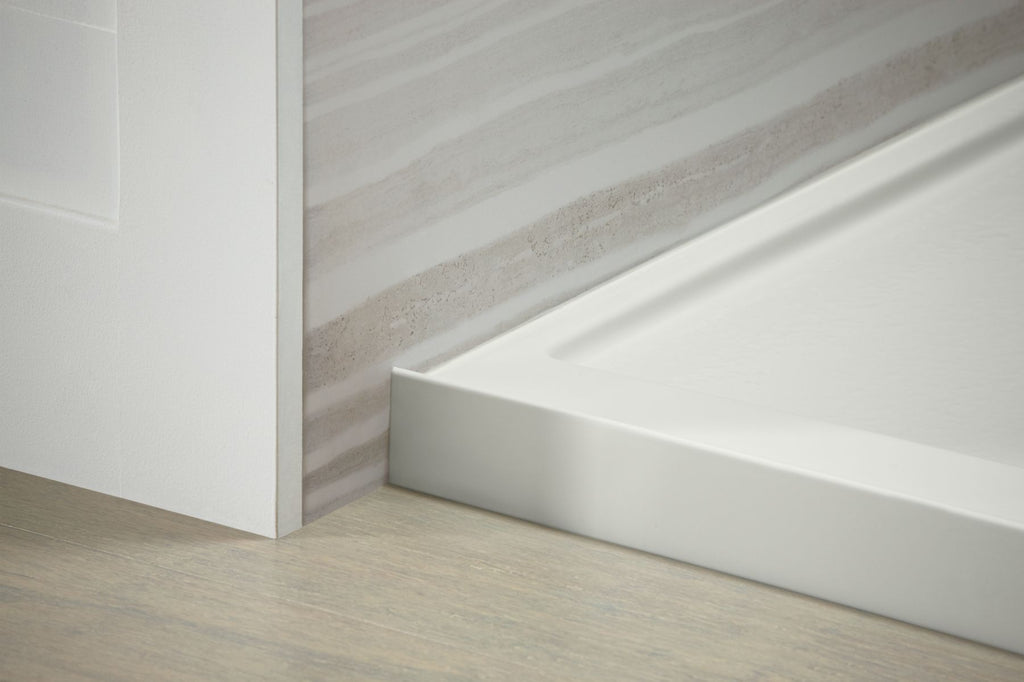 KOHLER K-8461-0 Rely 48" X 34" Alcove Shower Base, Center Drain - White